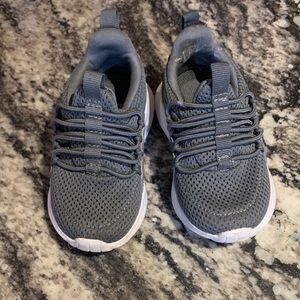 The Children's Place Grey Mesh Kids Sneakers with White Sole